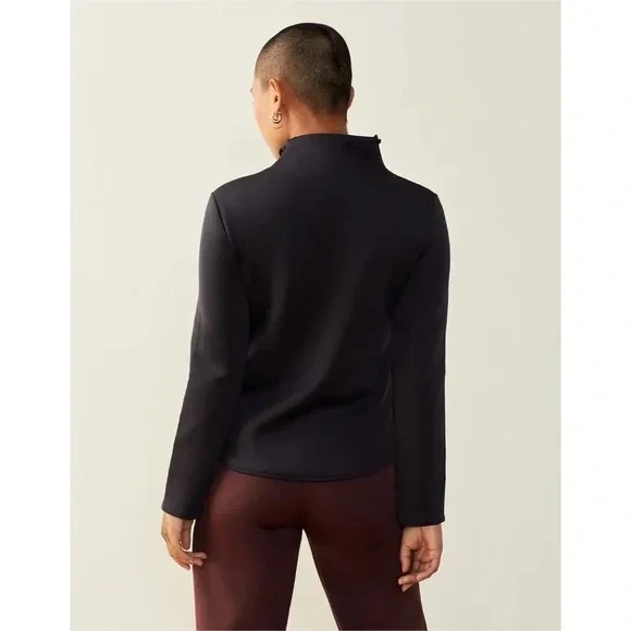 ADAY Up In The Air Jacket Scuba Asymmetrical Zip Biker Jacket - Picture 3 of 9